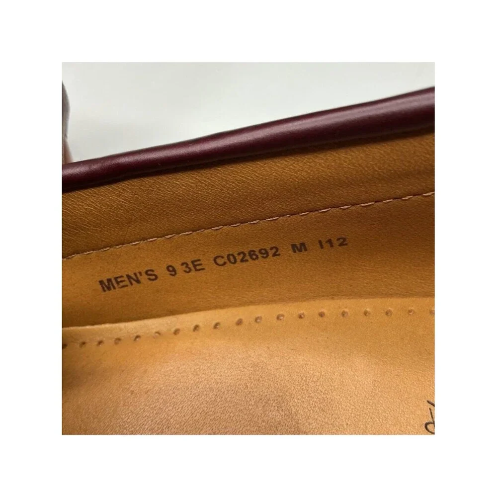 Cole Haan Burgundy Leather Tassel Loafers Men's Size 9 3E Wide